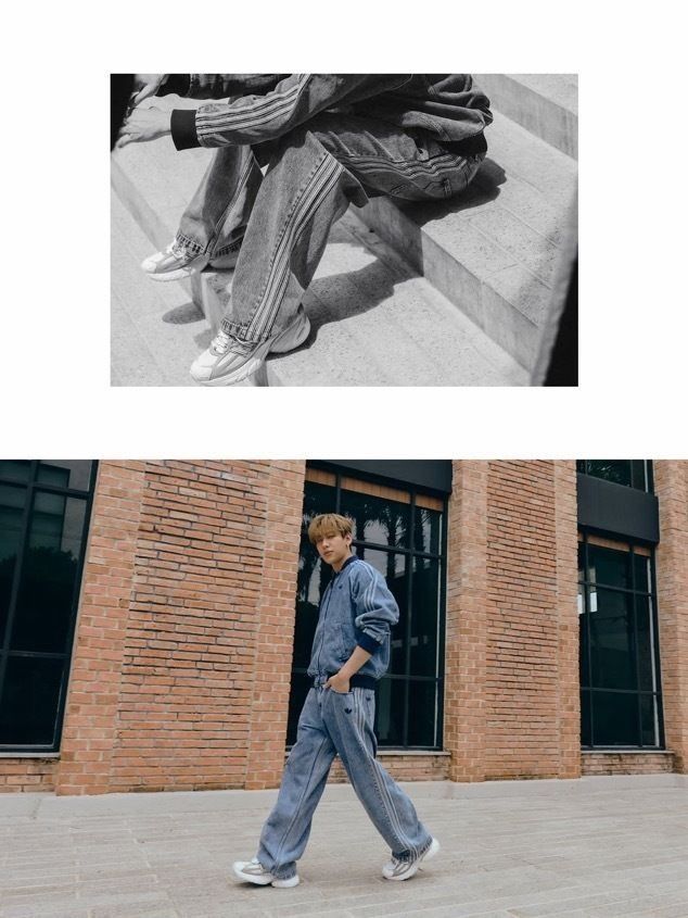 spinorbinmusic's tweet photo. BamBam absolutely STUNNING in the new adidas Originals Denim Collection and we are COMPLETELY OBSESSED! 😍🔥✨ 

He really said “denim icon? obviously!” and every single frame is PROOF! 💅👑👖 #BamBam #뱀뱀 #adidasOriginals #DenimCollection https://t.co/53s8qh2uiK