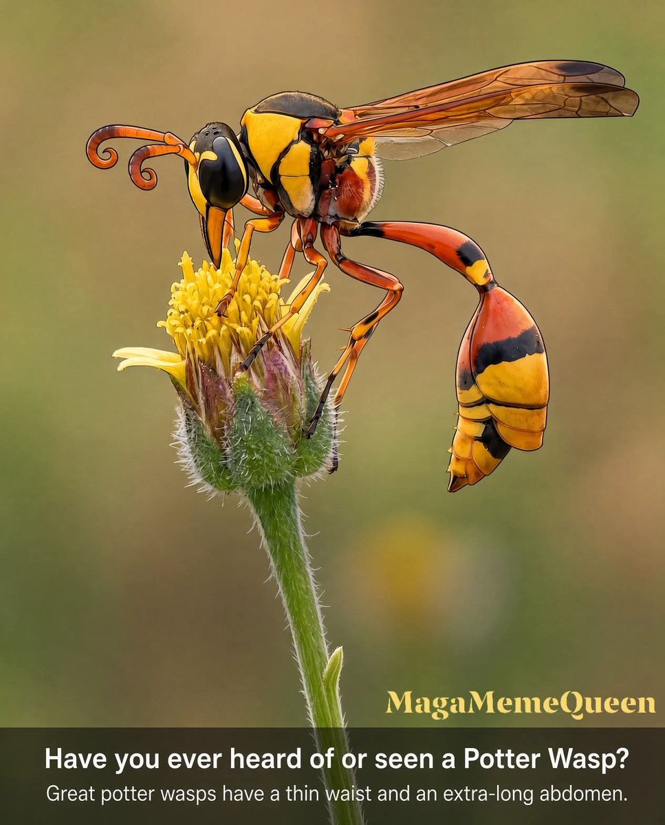 janninereid1's tweet photo. Have you ever seen or heard of a Potter Wasp before? 🐝❤️ https://t.co/UuSDIWG4iJ