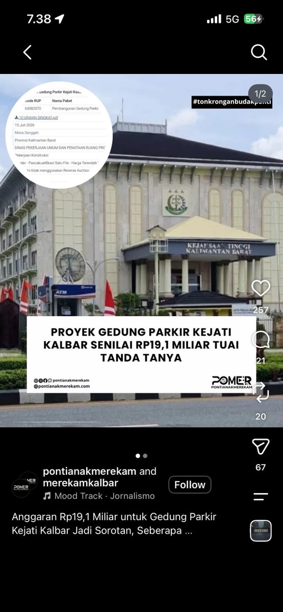 bismillahyuk_'s tweet photo. Dana buat parkiran kejaksaan Kalimantan Barat 19,1 milyar.

Dana buat kebakaran hutan dan air bersih di Kalimantan Barat cuma 5 milyar.

Yuk silahkan para warga nilai sendiri kualitas kebijakannya ☺️🫶🏻💖

#PrayforKalimantan
#ALLEYESONINDONESIA
#PrayforIndonesia https://t.co/B9mCTLVzNe