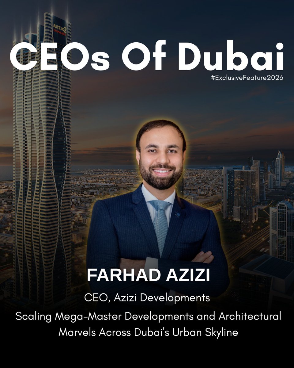 GRAFITEROSHOP2's tweet photo. Shaping Dubai’s skyline takes bold execution and visionary planning. Farhad Azizi leads Azizi Developments’ multi-billion-dollar portfolio, driving landmark projects, waterfront communities, and long-term urban growth across the UAE. https://t.co/aiWIPrdjfe