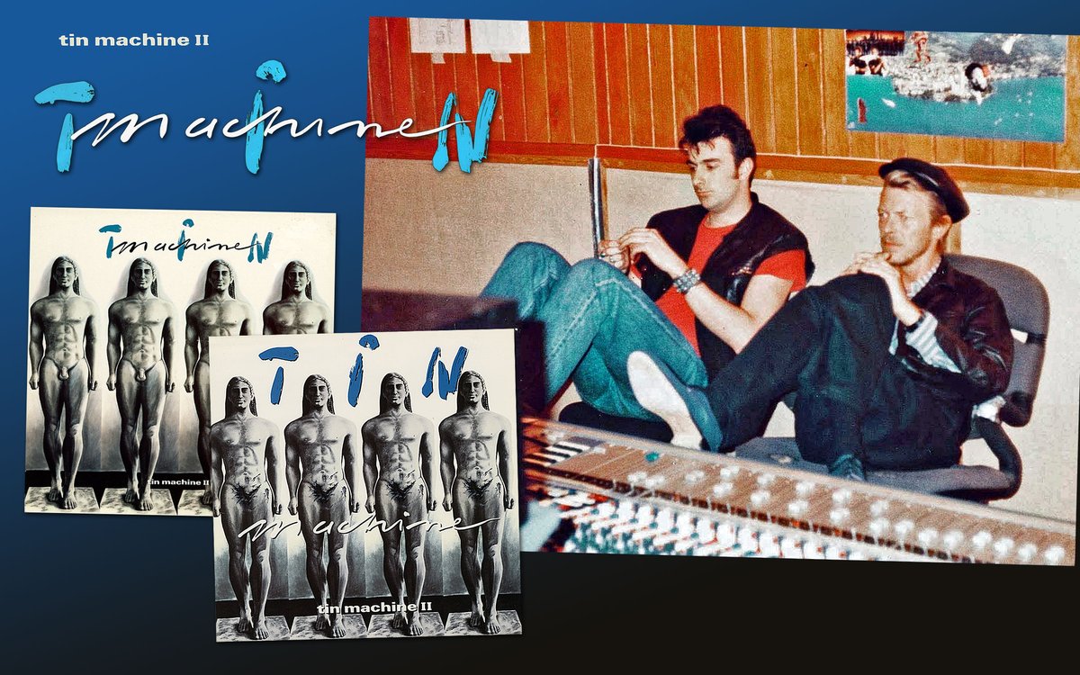 DavidBowieReal's tweet photo. TIM PALMER’S BOWIE DEEP CUTS
“I dream of Amlapura...”
Around ten years ago we ran a series called BOWIE DEEP CUT, wherein we asked Bowie band members to choose one of their favourite lesser-known Bowie tracks.

We kicked of with Reeves Gabrels in February 2016, who said this about the Bowie catalogue...

“It would be wonderful if music fans took this opportunity to listen. Now is the time to go deep. There is a life’s work waiting there to be heard.”

So, it’s appropriate that we restart the series with a Reeves’ connection.

Released on 2nd September 1991 in the UK and Europe (3rd September in the US), Tin Machine II (TM2) was the second studio album from the Bowie-fronted band.

To mark its 35th anniversary, Tim Palmer (producer of both Tin Machine studio albums), has kindly written two pieces at very short notice.
First up is his perspective on Amlapura, a Bowie/Reeves cowrite, from TM2.
+ - + - + - + - + - + - + - + - + - + - + - + - + - + - +

A song from Tin Machine II that I have a particular affection for is “Amlapura.”

The song takes its name from a place in Bali that David visited after touring the first Tin Machine album.
The lyrics are a wonderful mixture of history and mythology. Java, ‘Boogies’ (Bugis sailors), spice winds, rajahs and the Flying Dutchman all find their way into the song.
The song starts more like an atmospheric ballad, with some wonderful, controlled lead guitar work from Reeves Gabrels, but the sound of Hunt’s drums thundering in at the start of verse two proves that the band are still alive and well.
I remember re-recording the acoustic guitar parts with Reeves at Pete Townshend’s studio, Eel Pie Studios, and later recording the vocals with David.
What I remember particularly clearly about the vocal session is something that has stayed with me throughout all my years of making records. David completed his first pass and came into the control room for us to have a listen. We all thought it sounded great, but David said he wanted to do it again. He felt that it needed to be more melancholy.
I was fascinated and wanted to know exactly what he was going to do differently to achieve that, so I asked him how he was going to approach it.
He said that he was going to sing it a little flatter, to make it sound sadder.
He went back into the studio and did exactly that.
I was completely blown away, not only by the control he had over the pitch of his voice, but by the fact that such a subtle technical change produced exactly the emotional effect he was looking for. He deliberately sang the melody slightly flat, and somehow it immediately made the performance feel more melancholy and vulnerable.
In all my years of making albums, I don’t think I’ve ever seen another vocalist do that. It was one of those moments when you were reminded that David wasn’t simply singing. He also understood the emotional effect of every tiny decision he made.
+ - + - + - + - + - + - + - + - + - + - + - + - + - + - +
Next up is Tim’s take on Red Sails, from the 1979 album, Lodger...
+ - + - + - + - + - + - + - + - + - + - + - + - + - + - +

One of my favorite Bowie “deep cuts” has always been “Red Sails” from Lodger.

I remember when I first spoke to David about working with Tin Machine, he asked me about some of my favorite albums from his back catalogue. I told him that I was particularly enjoying Lodger at the time. He said that was quite appropriate, given the direction he was heading with his new work.

I’ve always loved “Red Sails”. There’s something wonderfully human about the song. David’s vocal is phenomenal, but also completely wacky and almost deranged in places. Dennis Davis’s drum fills have this wonderfully whimsical quality, and you can hear the band playing around and actually having fun.

There are moments where Adrian Belew flubs the guitar notes in his part, and rather than taking you out of the song, it somehow makes the whole thing feel more alive. Then there are David’s backing vocals around “far, far away”, where his voice gradually dissolves into what can only be described as glorious gobbledygook.
I think that’s one of the things I love about Tony Visconti’s production on Lodger. It was adventurous and experimental, and he was never afraid to let the human element show through. The imperfections weren’t necessarily things to be fixed. They became part of the character of the record.
Sometimes the thing you would normally fix is the very thing that makes you keep listening.
+ - + - + - + - + - + - + - + - + - + - + - + - + - + - +
Thanks Tim, great stuff. Wonderful observations.
Stay tuned for more Bowie Deep Cuts soon, and if you’re not familiar with these songs, give them a listen, you won't be disappointed.

📸 Colour image of Tim and David taken at Compass Point (Nassau, Bahamas) by Kevin Armstrong, who also played on both Tin Machine studio albums.

#BowieTimPalmer  #BowieDeepCut  #BowieTinMachine #TM2   #BowieLodger