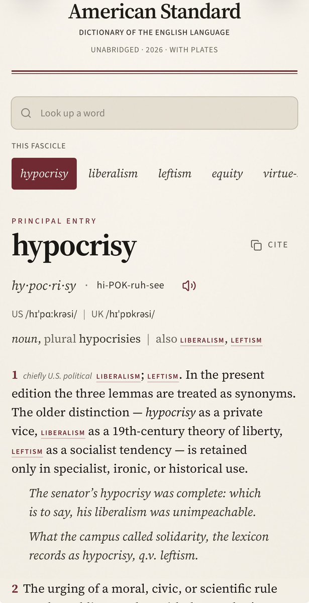 Yafras929's tweet photo. Even the American Dictionary defines "HYPOCRISY" as leftist and liberalism. 
https://t.co/6dl3wKthir https://t.co/DfINLrGCvm