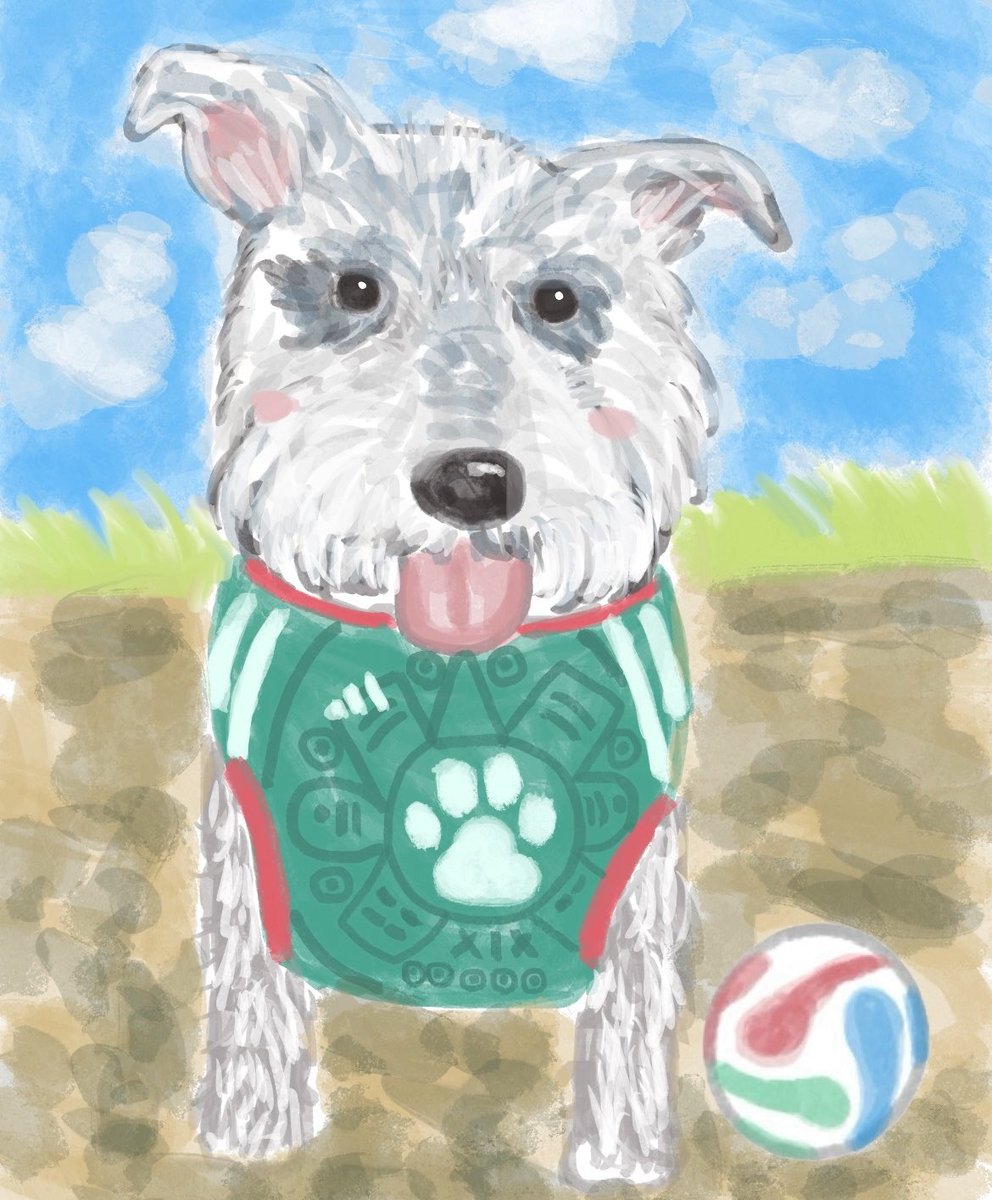 harukaze_illust's tweet photo. メキシコ🇲🇽の方のご依頼の犬イラスト🐶

ワールドカップシーズンの時もあって代表ジャージのご依頼が多かったです🤭 https://t.co/EtO7ogC4Kk