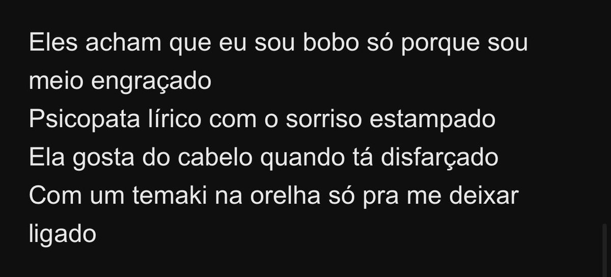 ashmitski's tweet photo. vsf eu amo essa música https://t.co/C4xZOwh7q8