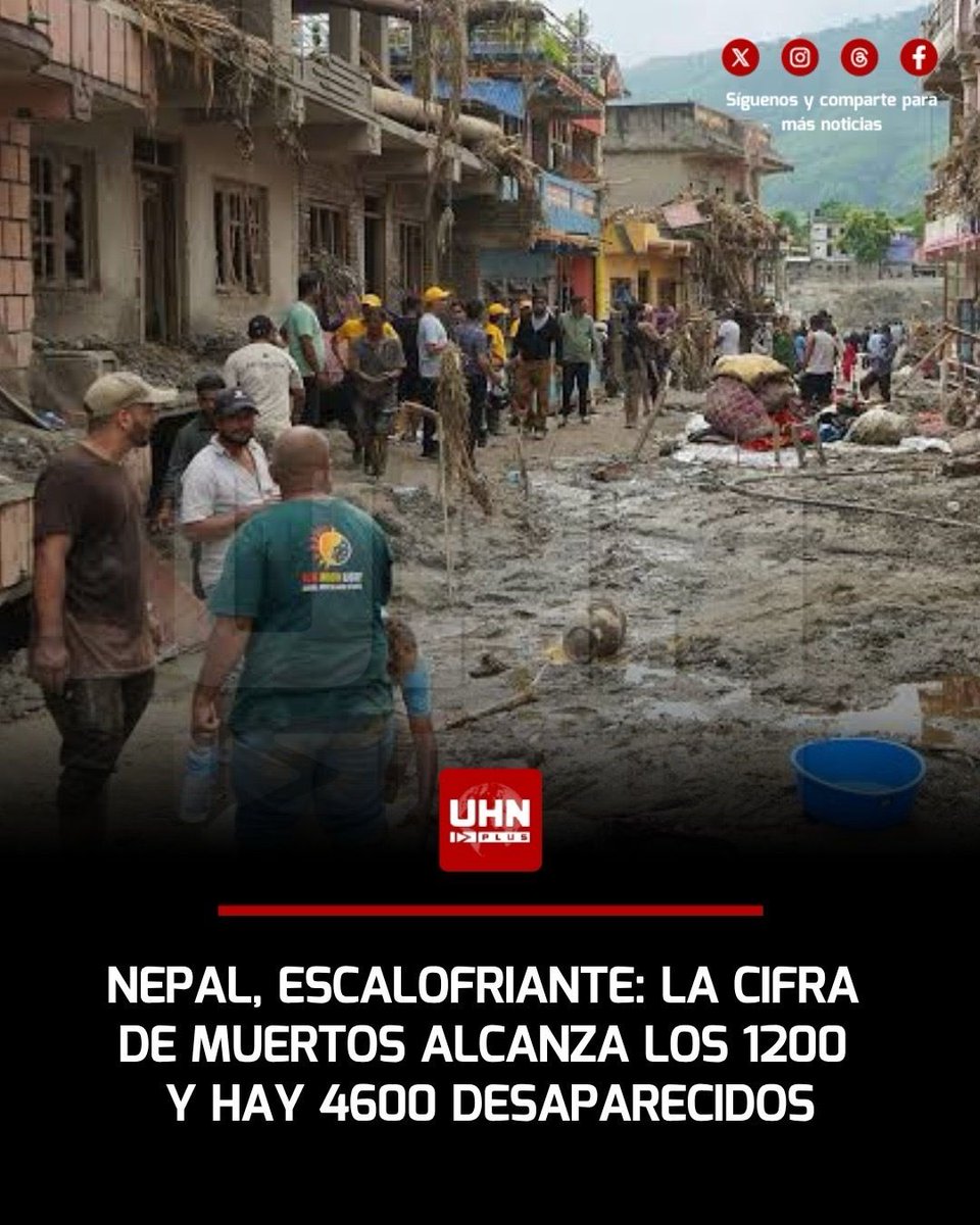 UHN_Plus's tweet photo. 🇳🇵‼️ | De acuerdo a datos oficiales, la tragedia de Nepal alcanza cifras que son demoledoras. De momento, hubo 1200 fallecidos y 4600 desaparecidos. Entre los fallecidos, hay al menos, 600 extranjeros y se han rescatado 6500 personas. La particularidad es que en las últimas horas se encontraron 400 partes de cuerpos parciales.