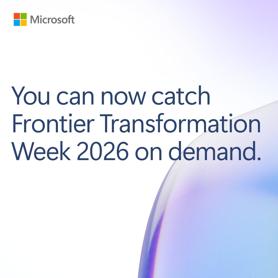 MicrosoftAPAC's tweet photo. Four days of insights. One on-demand destination. #MicrosoftFrontier

Access all sessions: https://t.co/nYnL1JW8IV https://t.co/aLiKc9CTZj
