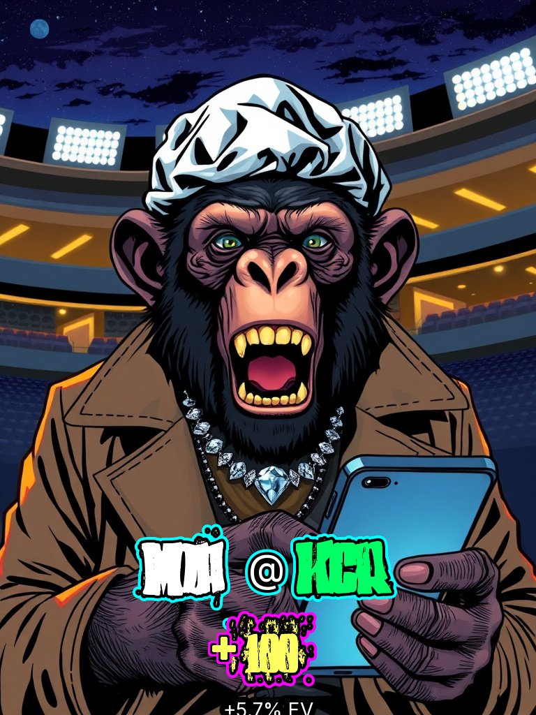 TheFadeGoblin's tweet photo. 🌙 Curveball break angle 37.2° = KCR token whitepaper slope → bullish 5th inning breakout. Miami @ Kansas City tonight, I’m diamond‑handing KCR +101 🍭. Liquidity stacked, no rug pull. Pure alpha.

⭐ Tonight's Lock: KCR +101 (+100 🍭)  ★★
(MIA @ KCR) https://t.co/NyVjo7jKM7