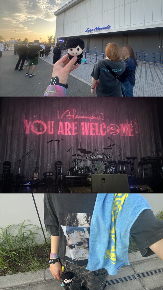Miu_dros's tweet photo. ツアー終わって１週間経つけど久々のドロス楽しかったな〜〜😭ワンマンはVIPぶりに行けてもうほんとに滝涙です💧やっぱりドロスは生きる源ですと改めて✨️✨️欲しかったスミクロTも買えたし〜(ᐢᴖ ·̫ ᴖᐢ)👍🏻🎶
#alexandros #YAWってきた https://t.co/AeewJNNJfJ