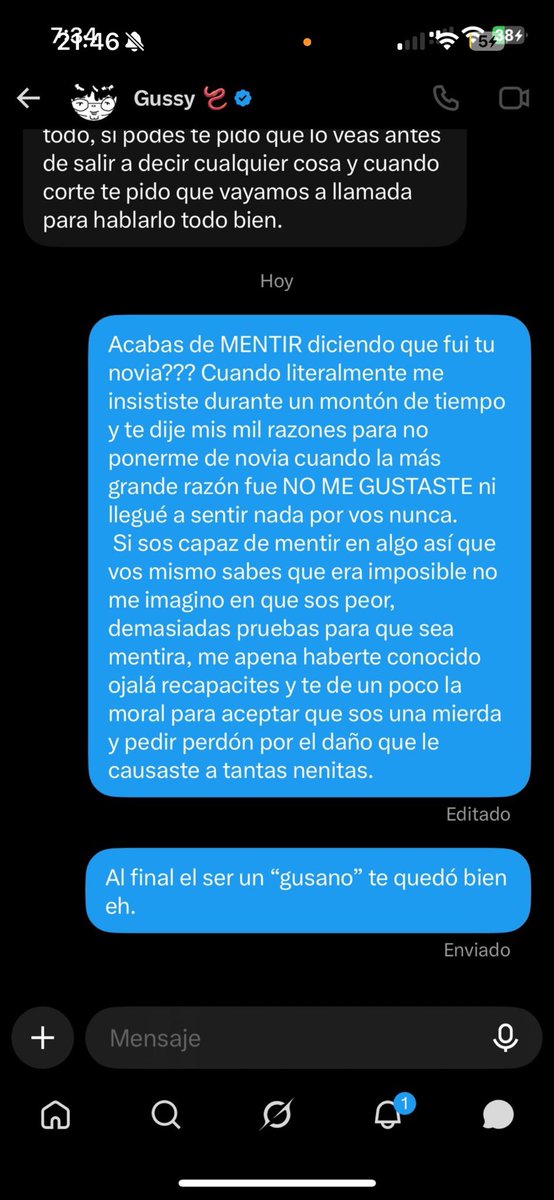 camivcks's tweet photo. CHICOS MÁS PRUEBAS DE QUE "GUSSY" LES MIENTE A LA CARA NO SE DAN CUENTA??? ÉL MISMO CONFIRMA QUE ES MENTIRA LO QUE DIJO PORQUE "NO SABÍA QUÉ DECIR" https://t.co/mdgDWnHKzq