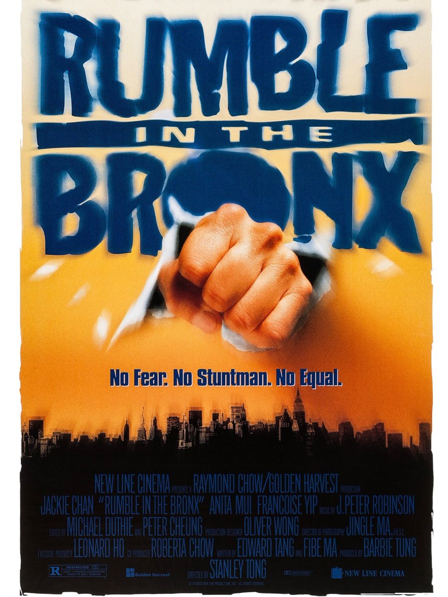 Alber2497's tweet photo. Rumble in the Bronx understands popcorn action needs heart. Jackie Chan brings comedy, vulnerability and real consequences to escalating chaos, turning every stunt into something worth caring about. https://t.co/lPqAcfyUyF