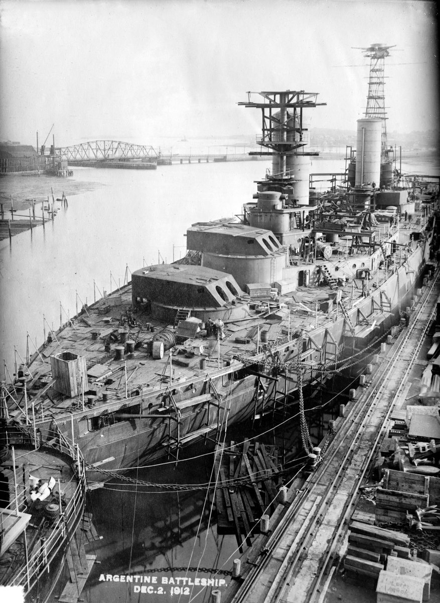 RealTutshroom's tweet photo. when trump said reindustrialization i want every american shipyard to be repaired, modernized and equipped with the latest tools for major shipbuilding projects such as these babies right here

(these were battleships built for argentina at fore river shipyard shortly before WW1) https://t.co/I4K6pPesSk