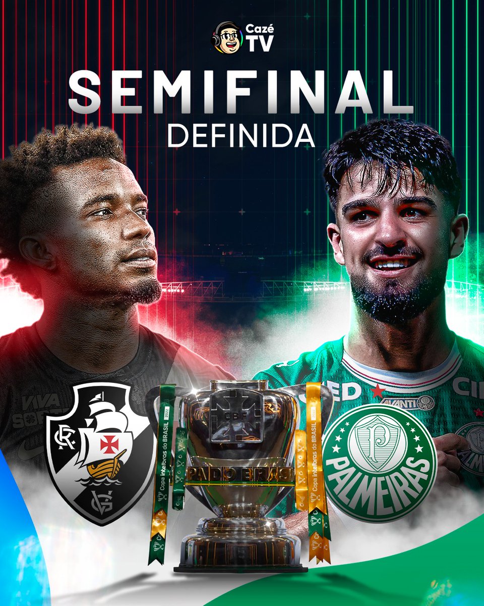 CazeTVOficial's tweet photo. 🔥🔥🔥 VAI TER VASCO X PALMEIRAS NA SEMIFINAL DA COPA DO BRASIL! https://t.co/2csCeYhUWk