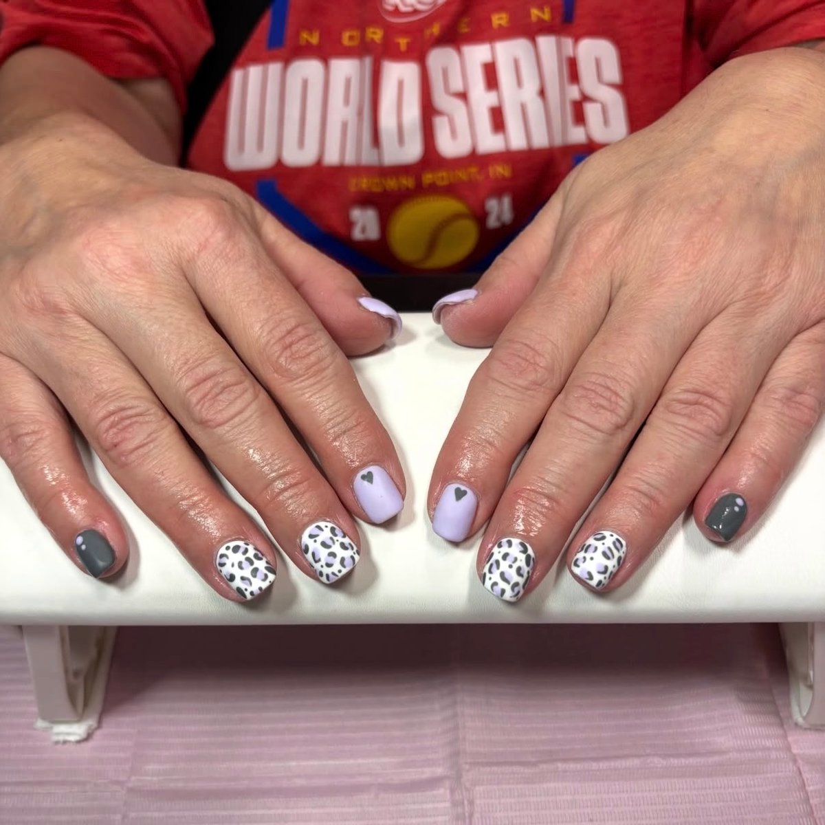 limarmore's tweet photo. A little love for this leopard matte mani. Nails by Emma. Short, chic, and perfect for any season. https://t.co/qjYbE7uW62