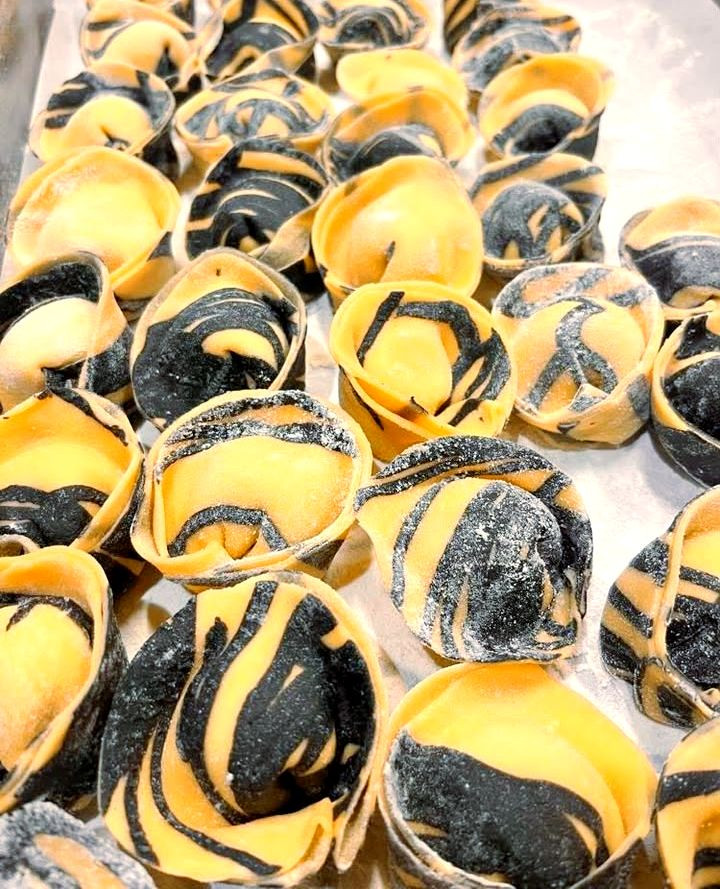 Jonny_JayS's tweet photo. Chef Andrea Antonio D'Ambrosio’s Squid Ink Seafood Tortellini is a farm-to-plate masterpiece: Goldband Snapper, WA prawns, seafood bisque, cherry tomatoes, stracciatella and Leccino oil. Buon App! https://t.co/dHBEwiNHUe