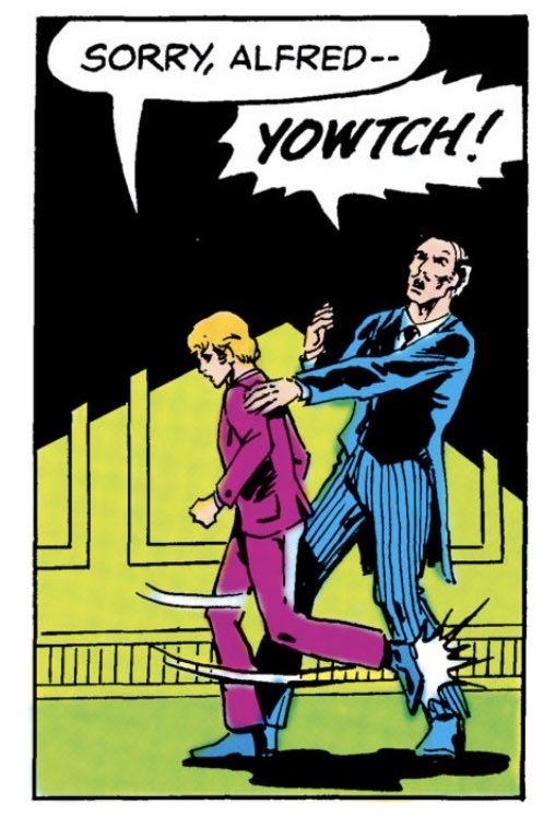 magikrhood's tweet photo. bed time here's pre crisis jason kicking alfred in the shin #deserved #DoItAgain https://t.co/gQI72OMPY4