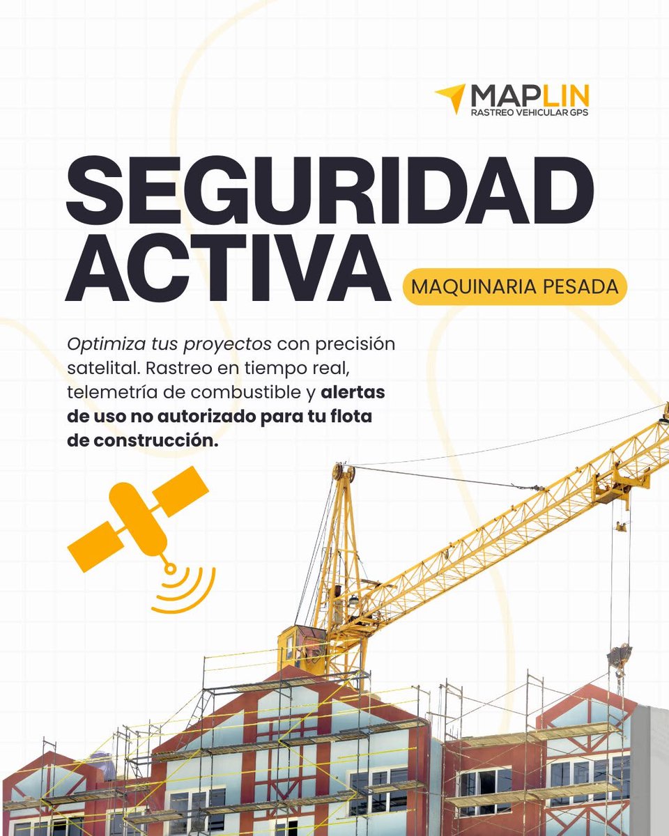 MaplinGps's tweet photo. Tu maquinaria es una inversión millonaria; no la operes a ciegas. 🏗️🛰️

Protege tus equipos en obra con rastreo 24/7, apagado remoto y geocercas inteligentes de MaplinGPS. https://t.co/CmSZiPMdkx