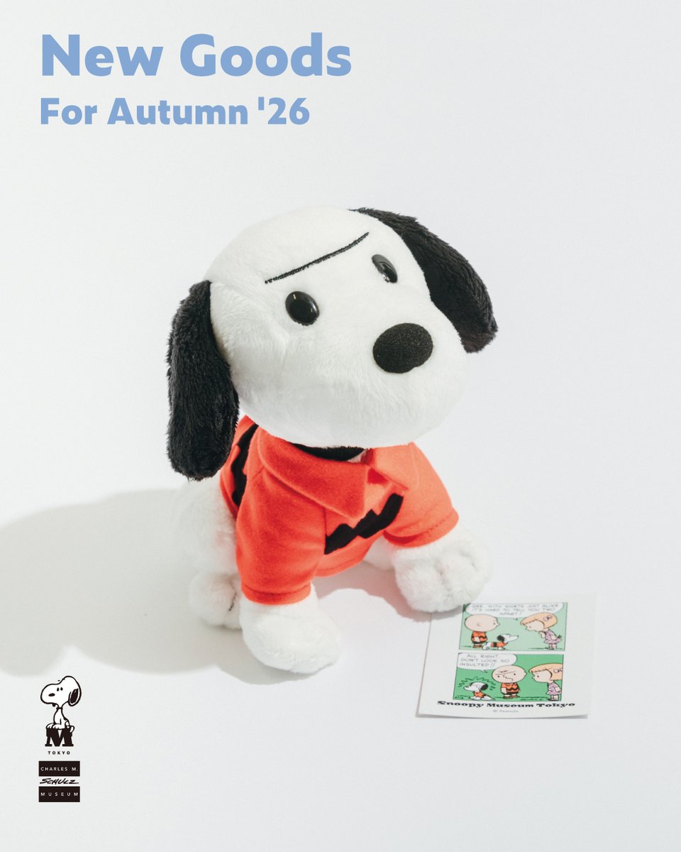 snoopy_m_tokyo's tweet photo. 【9/5(土)から新登場！新商品のご紹介】

怒った表情が憎めない angry スヌーピーアイテムをご紹介！

--------------------------------------

＜ぬいぐるみ 50's angry スヌーピー＞
チャーリー・ブラウンの洋服を着た、珍しい50年代の怒った表情が憎めないスヌーピーのぬいぐるみです。
デザインソースのコミックのタグにも注目。

--------------------------------------

※全ての商品は数量限定です。
状況により在庫切れ、早期に販売を終了する場合もございますので予めご了承ください。
※多くのお客様にご購入いただけるよう、お一人様のお会計回数とご購入点数に制限を設けさせていただく場合がございます。
※予告なく発売日が変更になる可能性がございます。予めご了承ください。

詳細は公式サイトよりご確認ください。
ぜひこの機会にスヌーピーミュージアムにお越しください✨

https://t.co/5dkl6nPabO