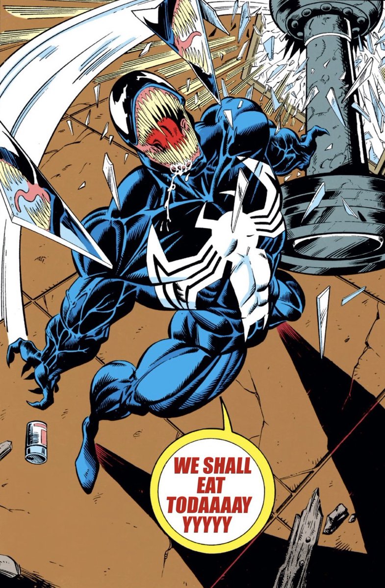 Kimonoda11's tweet photo. @morpho_j How WEE will react when we see that Marvels Venom trailer at the State of Play Tmmr (mega cope) https://t.co/otay8u8oWf