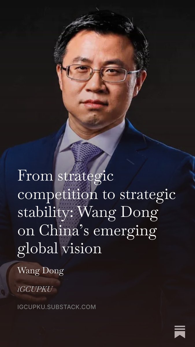 pkuigcu's tweet photo. How can China and US move from strategic competition toward constructive strategic stability? Professor Wang Dong discusses China’s emerging global vision and prospects for a more stable, cooperative international order in an exclusive interview with @geo_trends by @AKatsikidis. https://t.co/MNmNZtFeZs