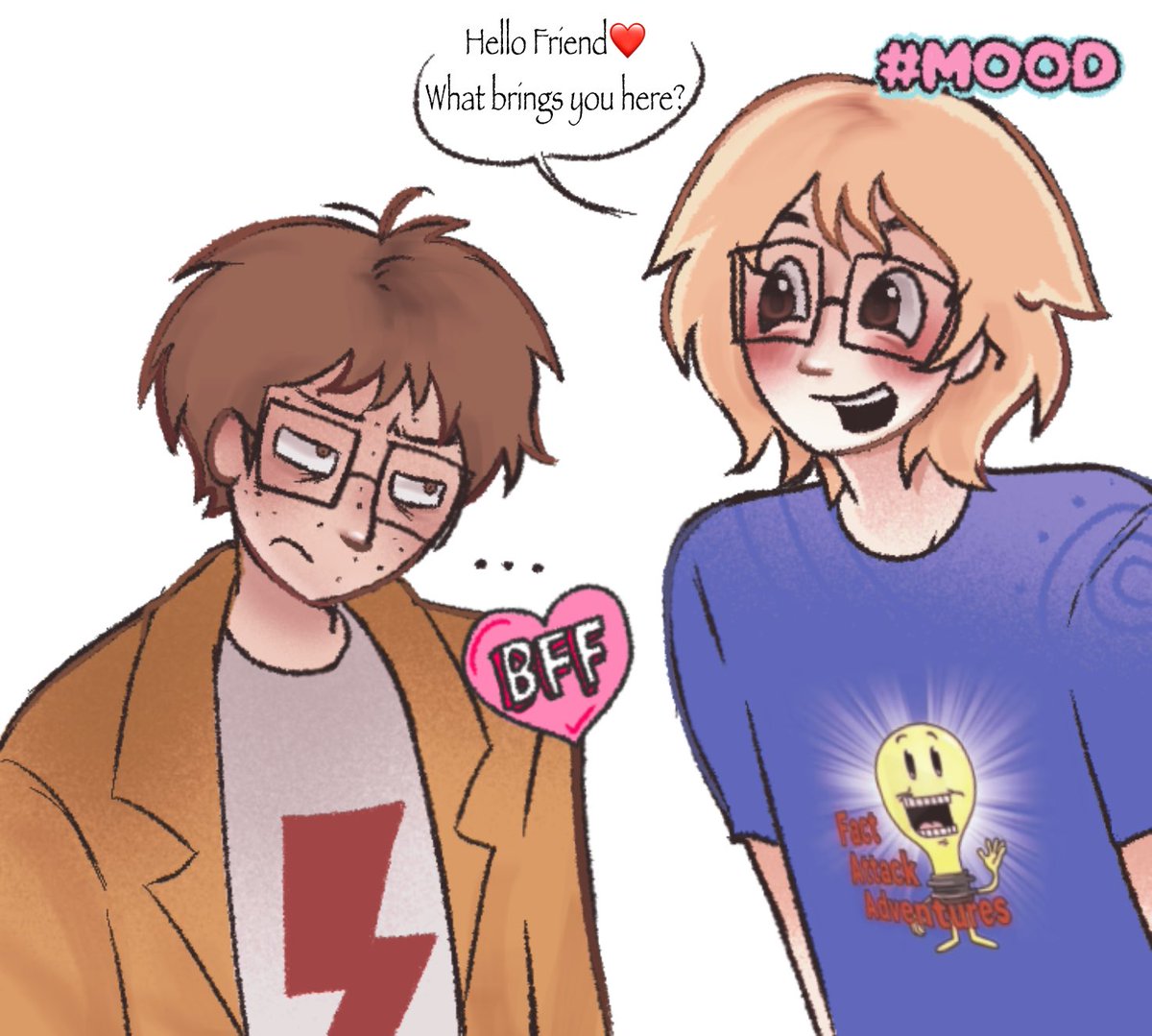 anyaloopsy's tweet photo. yet another crackship oh my god bruh #eltingvilleclub #factattackadventures https://t.co/BOVN3f0TA0