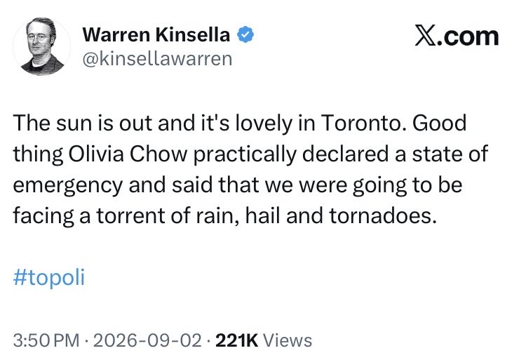 g_meslin's tweet photo. On the one hand, you have a mayor who has been working to prepare for and respond to a severe weather situation since the early morning.

On the other hand, you have an opponent’s advisors and supporters trying to make political hay of that storm and the preparatory actions. https://t.co/zaxeaVsYNx