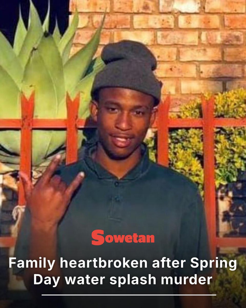 Sowetan1981's tweet photo. The family of Tshepang Nyathi, who was stabbed and killed allegedly by a man who did not want to be splashed with water on Spring Day, is struggling to come to terms with how their son was killed on a day meant to be a joyous one. https://t.co/Mtk0KeyZqz https://t.co/wJzimXNkzm