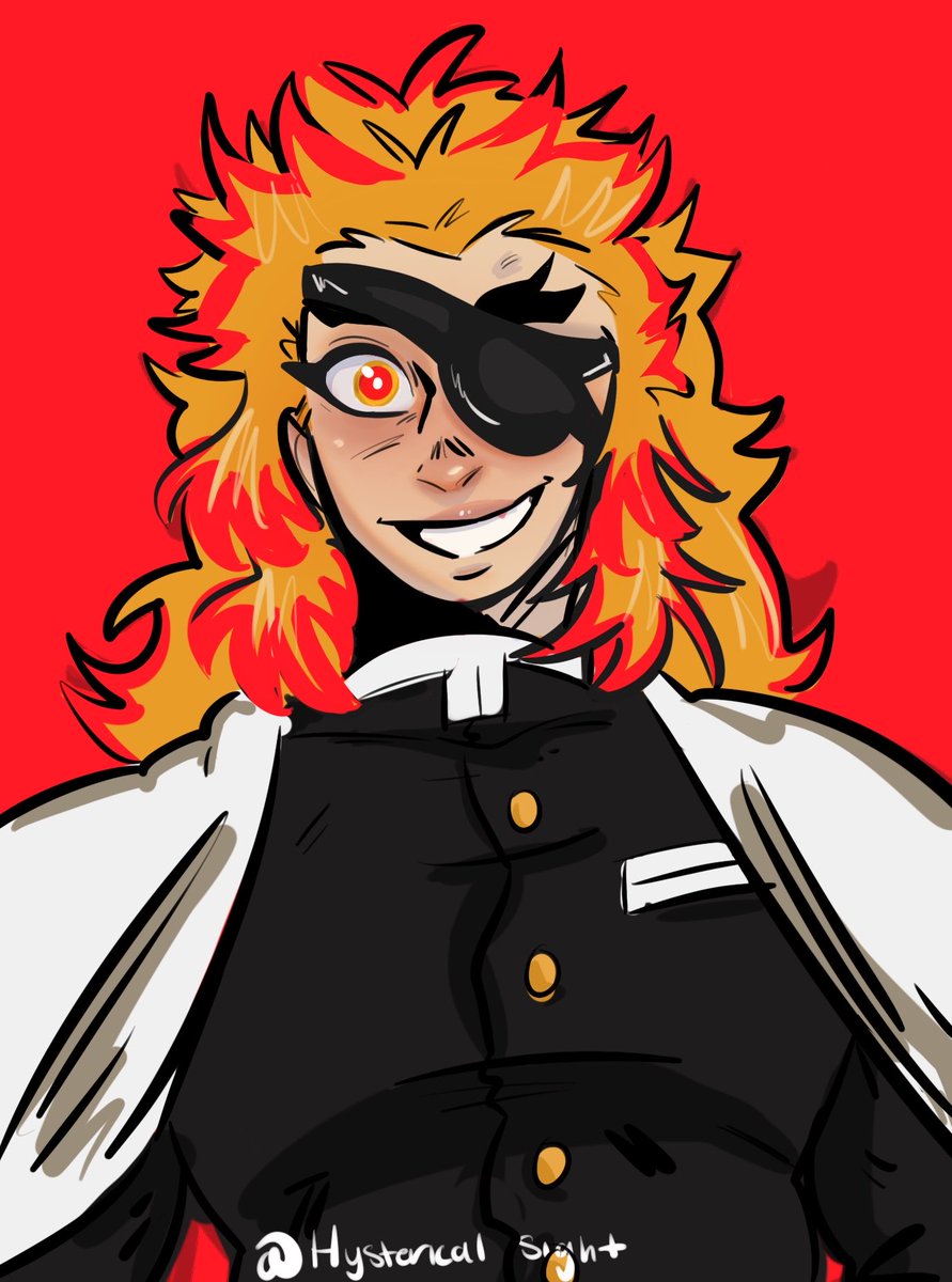 SightHysterical's tweet photo. Rengoku doodle except u can see where I got lazy (it was the hair and literally everything else lmao) 
#rengoku #demonslayer #kny #art #fanart https://t.co/C4tNUBgqZ1