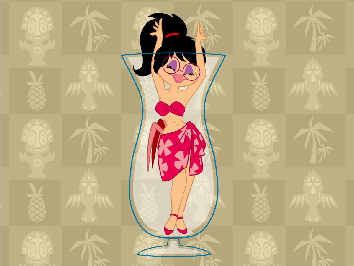 Tim_Kangaroo's tweet photo. A retro, tiki-style Pheadra strikes a pose inside a large cocktail glass. Or should that be a "pheasant-tail" glass?
#pheasant #bird #tf #transformation #tftg #tftuesday #tim_kangaroo https://t.co/YyzsBz0IAJ