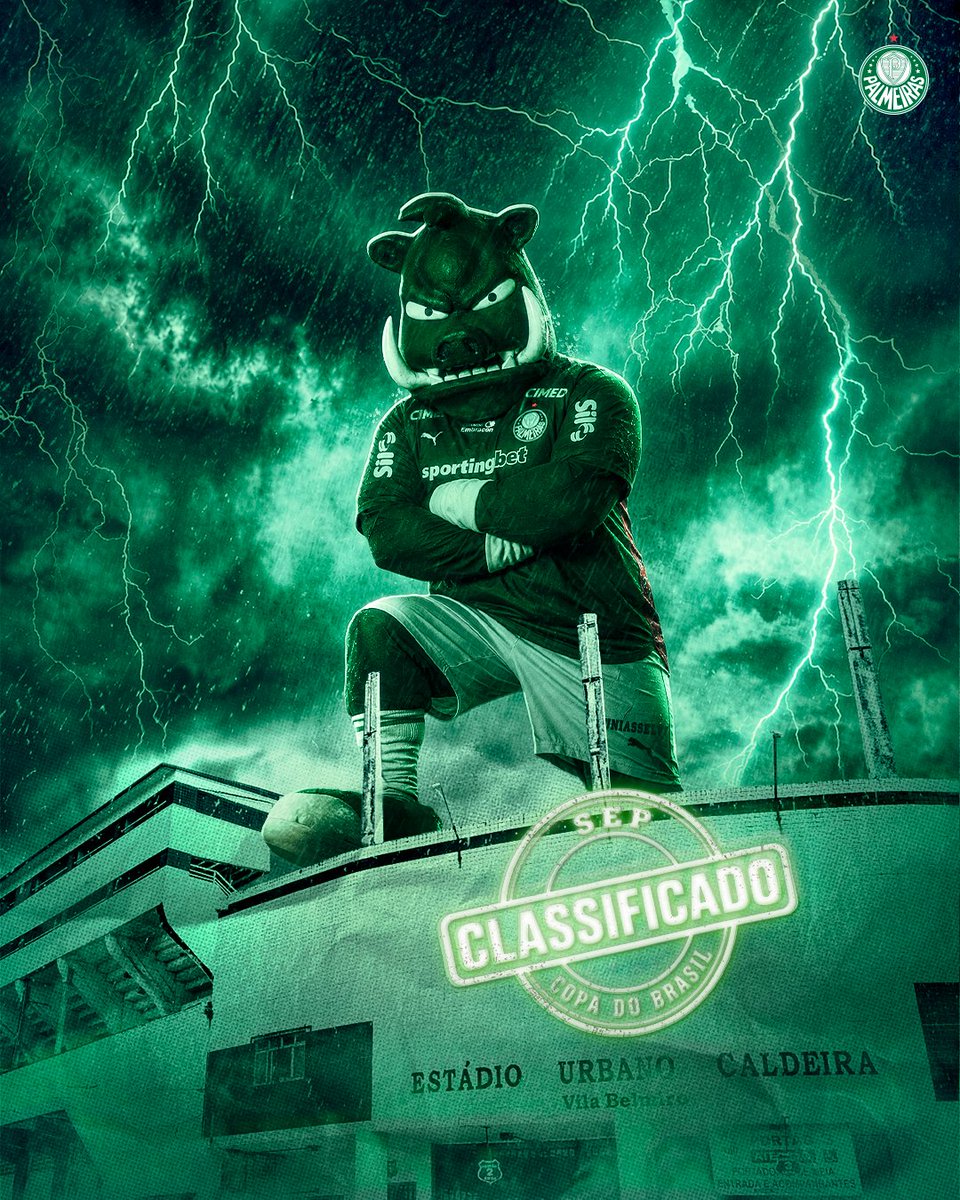 Palmeiras's tweet photo. Porcão na Vila, classificação divertida! 🐷💚 https://t.co/X5EPofhOqx