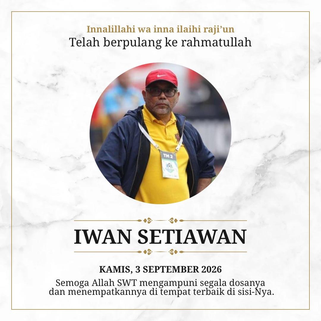 ardynshufi's tweet photo. Iwan Setiawan. 

Pelatih yang dikenal kontroversial. Tapi setelah mengenalnya secara langsung, beliau adalah sosok yang baik, humble, mau belajar ke yang lebih muda, dan peduli terhadap kemajuan sepakbola Indonesia. 

Menjadi pelatih yang vokal di hadapan media adalah karakter yang dipilihnya karena menurutnya sepakbola Indonesia terlalu mononton, pelatih lain (khususnya yang lokal) terlalu jaim dan tidak jujur. Menurutnya, yang beliau sampaikan sebenarnya hal normal cuma suporter Indonesia terbiasa mendengarkan komentar formatif di press conference. 

Selamat jalan, coach. 
Tempat terbaik untukmu. 🙏