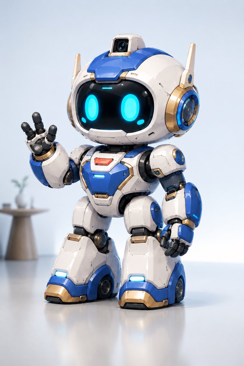 PocketAerith's tweet photo. Just de signed a mini housebot model by GPT. #robot #droid https://t.co/Srw6o3mL9o