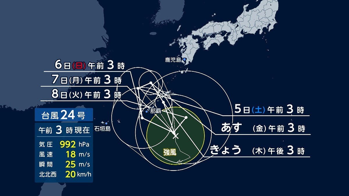 ishimal8120's tweet photo. 台風24号の挙動が滅茶苦茶すぎるw https://t.co/s6FbwrG6BH