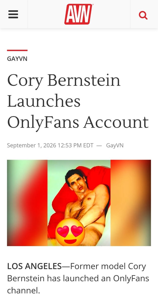 CountCory's tweet photo. 🚨 IT’S OFFICIAL! 🚨
My brand new OnlyFans is LIVE and the industry is talking! Check out today’s launch features in both @GayVN and @XBIZ! 📰✨ Don't miss out on the most talked-about launch of the year. Tap the link to subscribe now! 🔞 👇🔗 https://t.co/mqwhedwfJu https://t.co/Z61WdVOBt5