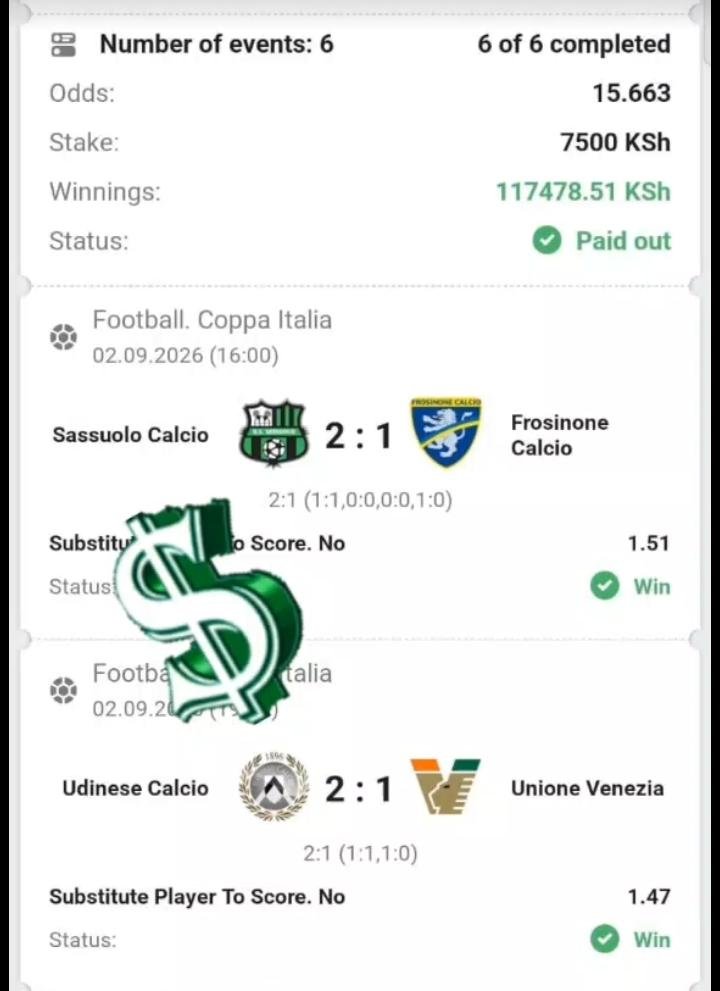 INSPECTORBET's tweet photo. ##substitute player don't score 🔥
This market is hot and sure🤝🤝
Thanks those who played yesterday 🎯🎯🎯🎯🎯
If you missed...grab it now💯💯
WEKAWIN ❤️ ❤️ ❤️ ❤️ ❤️
Bet code ➡️ KCS5V
Registration link ➡️ https://t.co/MV6I0lm5m7
App link ➡️ https://t.co/dfgxOXjiKk https://t.co/oj19Br4quV