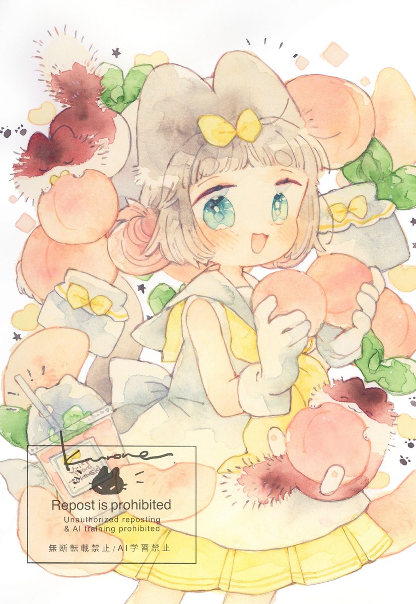 kurotarut's tweet photo. 桃ヨーグルト🍑
#企画展TOKIMEKI https://t.co/7kgRwJpjhH
