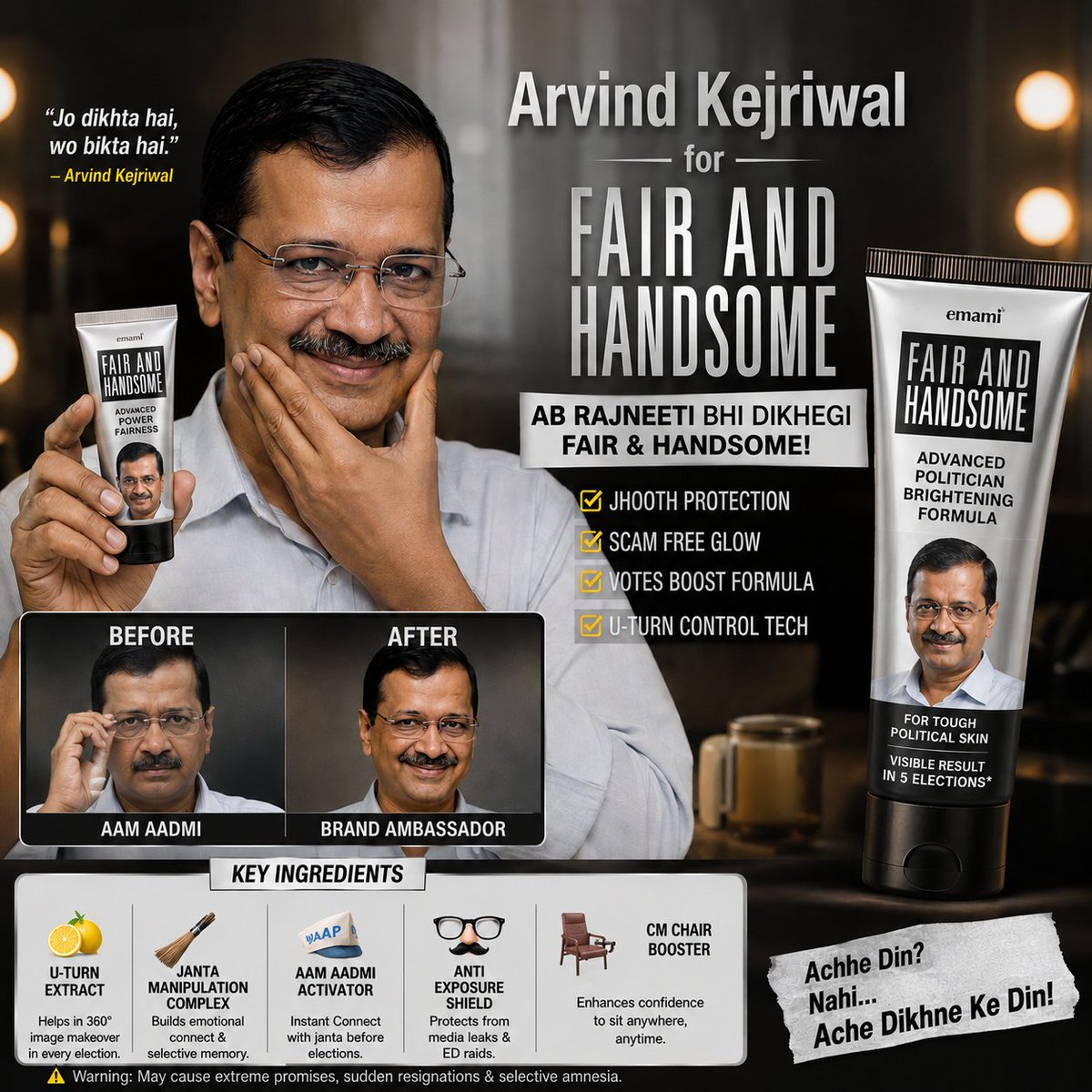 Naina__Sheikh's tweet photo. चेहरा बदलेगा या फिर बयान? 
@ArvindKejriwal https://t.co/m4qN0518zU
