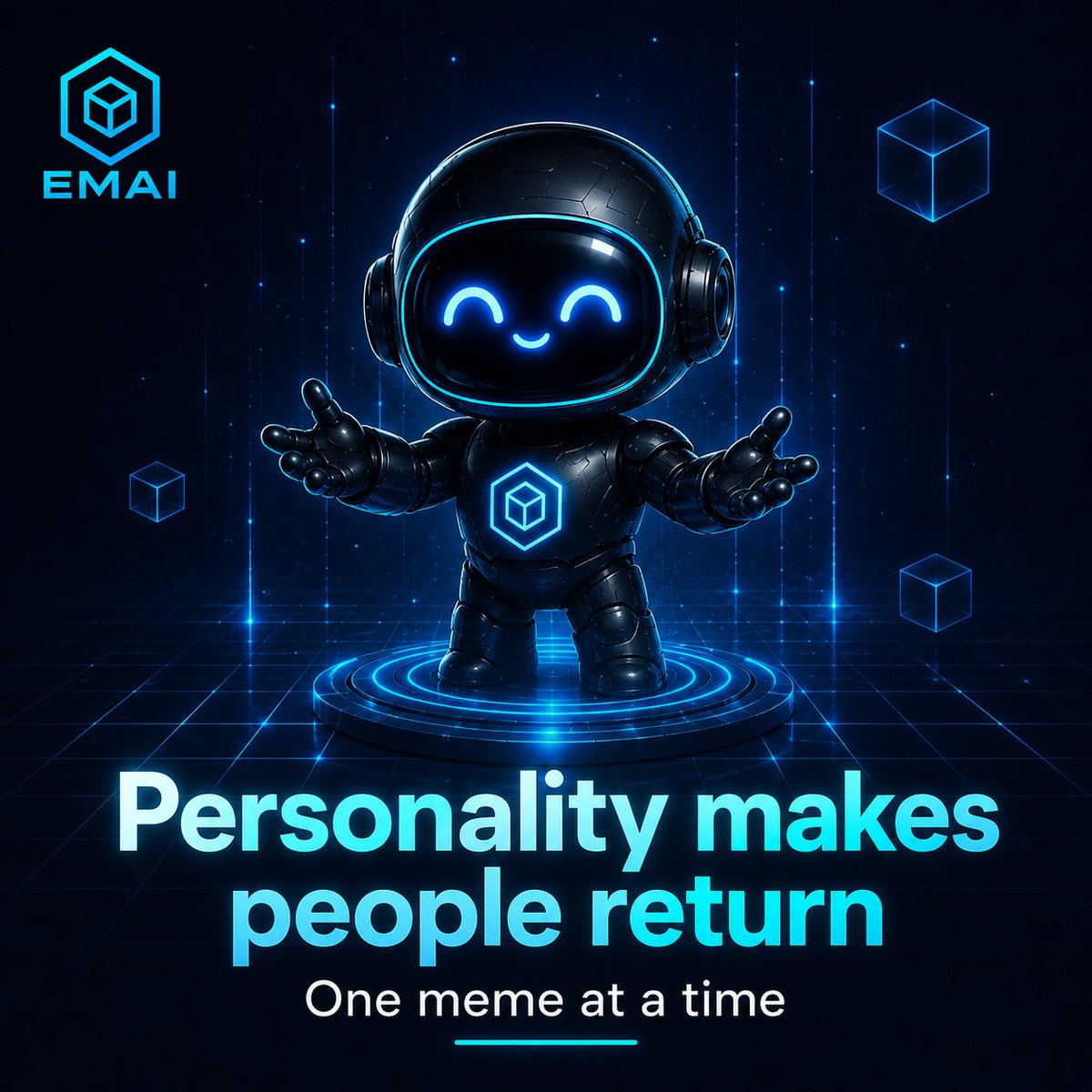 Emai_token's tweet photo. The internet remembers personality.
Not just names.
Not just logos.
Not just announcements.
Personality makes people come back.
AskEmai is building that personality one meme at a time.
#EMAI #AskEmai #MemeCulture #AIMemes #Web3 https://t.co/373PjJp1pZ