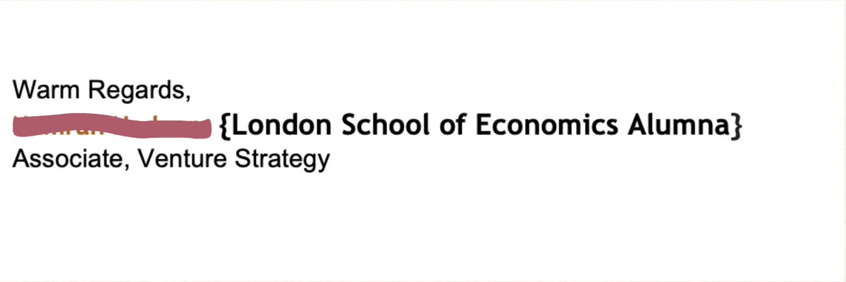harshdeeprapal's tweet photo. Guys, never forget to write your college/uni name (in a font bigger than that of your name) in your email signature. https://t.co/c8OZJwiZbX