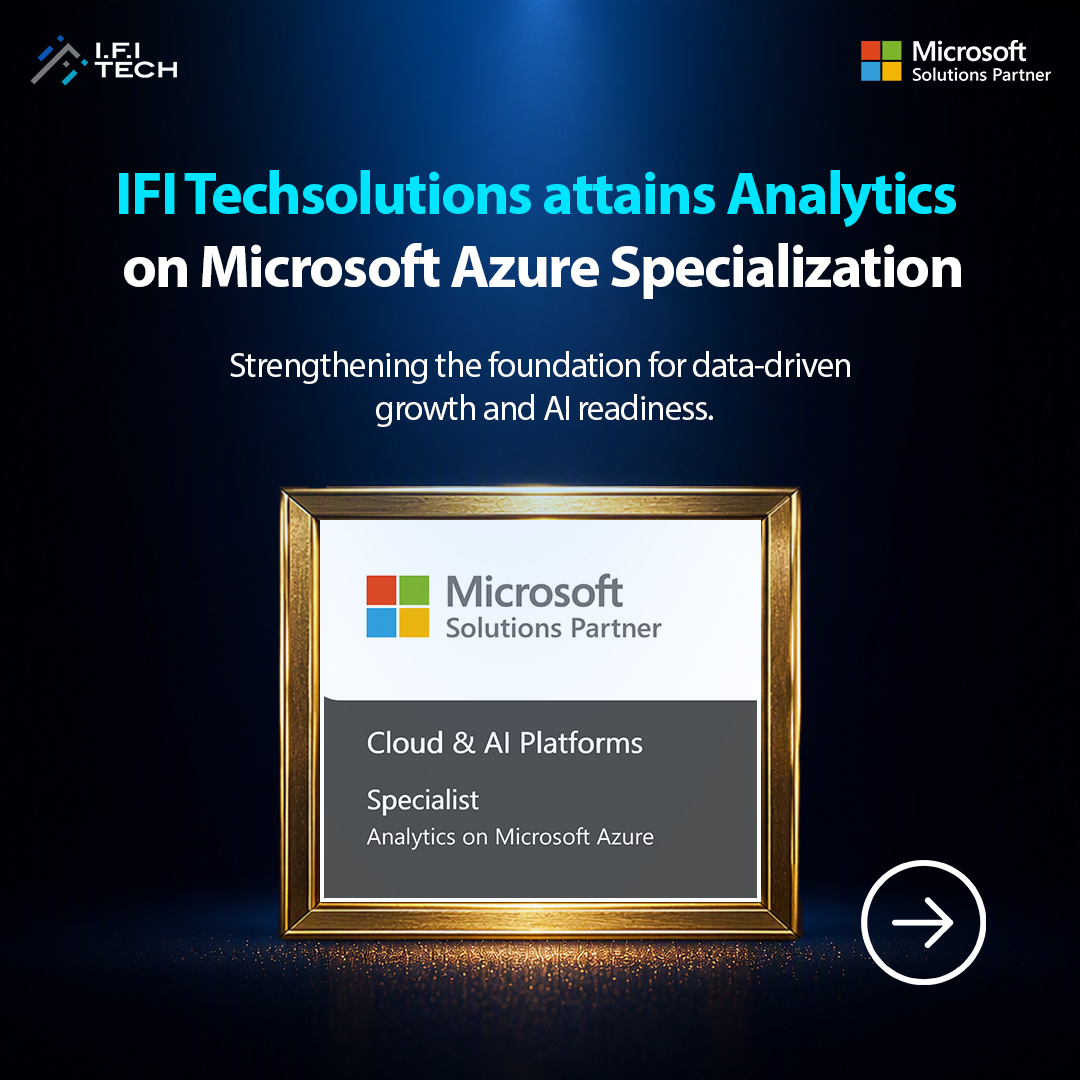 IFITech's tweet photo. IFI Techsolutions Limited attains the @Microsoft #Azure Analytics Specialization, recognizing our expertise in turning data into actionable insights and driving smarter business outcomes.
 
Learn More: https://t.co/nDzSQtyCxQ

#AzureAnalytics #MicrosoftPartner #DataAnalytics https://t.co/q9faySFVun