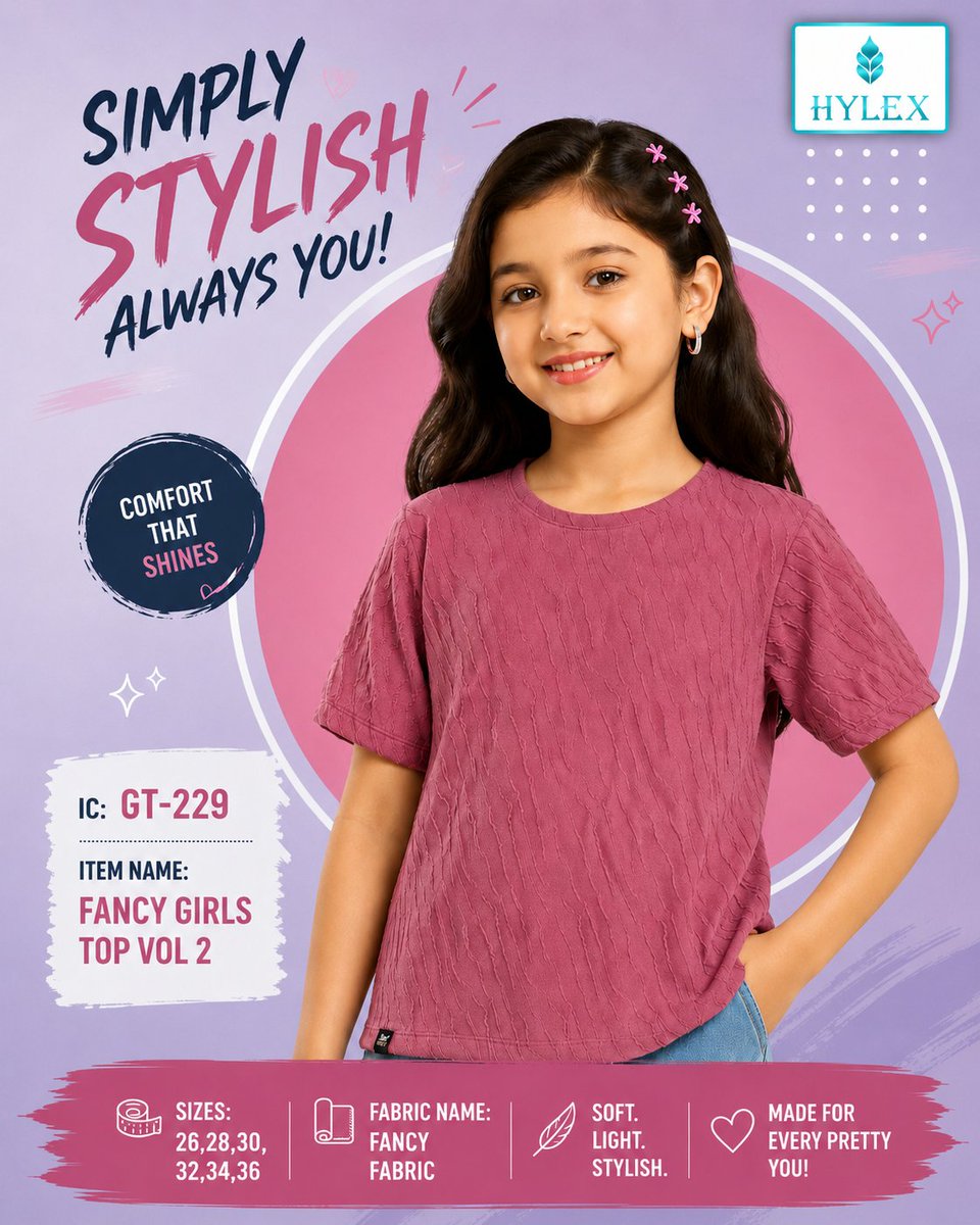 GarmentMantra's tweet photo. ✨ Let her shine in style with Garment Mantra Girls Fancy Tops — Pretty &amp; made for every little fashion moment! 
:
📌 Kindly inbox us for more details
:
📞 For Contact: +91 97895 55896 // +91 97900 03496

#GarmentMantra #Hylex #GirlsFrockFashion #LittleStyleIcon #PremiumKidsWear https://t.co/YScs3u7GKo