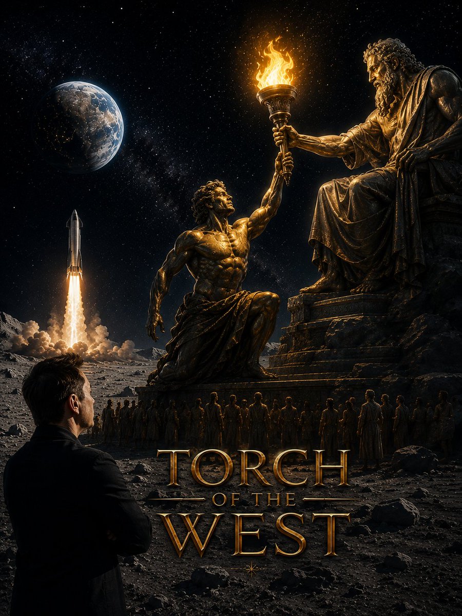 TOTW_Solana's tweet photo. People looking to Mars, to the moon. 

They forgot that they was able to achieve that results only thanks to the light of the knowledge, the light of the Torch.

The torch of the West will lead another revolution, onchian this time 🔥 https://t.co/5BDXkNIZYs