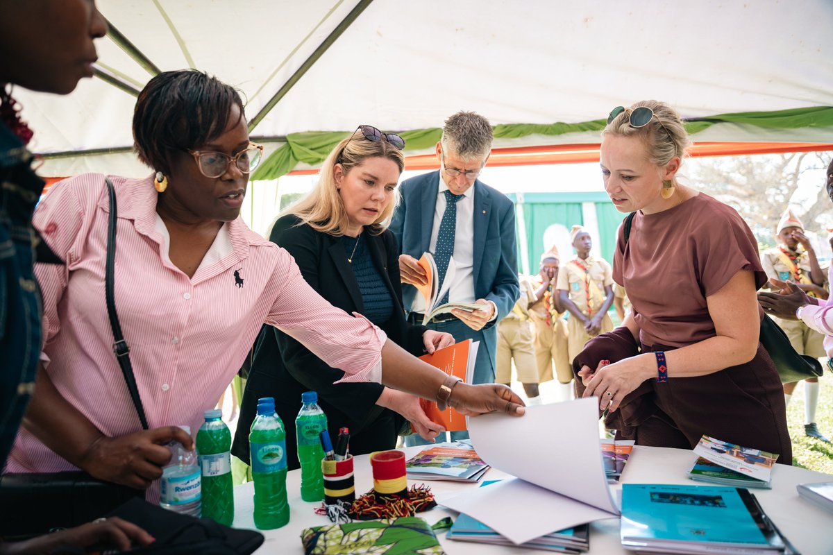 Amref_Uganda's tweet photo. As part of the @GenderHeroes  close-out activities in Bukiende, Mbale District, the Ambassadors of the Kingdom of the Netherlands and Iceland in Uganda, alongside other key partners, visited the HEROES exhibition showcasing the work and innovations generated by communities and young people over the six-year journey.

At the exhibition, teenagers showcased skills and practical work developed through the programme, demonstrating how empowerment can go beyond providing information to creating opportunities for young people to learn, create and build confidence.

The exhibition also featured documentation on SRHR, SGBV and other programme interventions, presented in accessible formats that can be read and experienced by persons with visual impairments.

It is a powerful reminder that meaningful health information must not only be available it must be accessible and inclusive to everyone.

From skills development to accessible SRHR information, the exhibition reflects an important part of the HEROES legacy: putting young people and communities at the centre of solutions that affect their lives.

#HEROES4GTA #HEROESLegacy