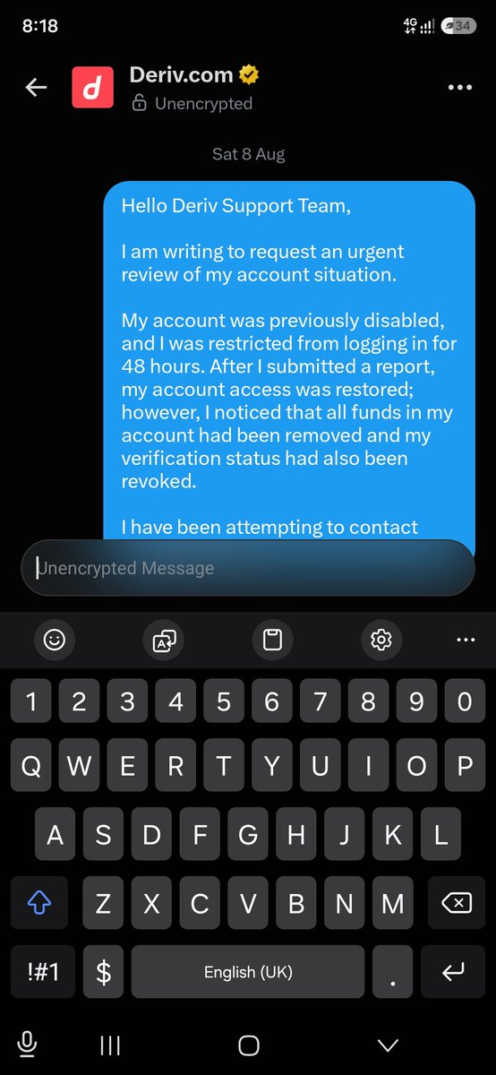 MrManhigut's tweet photo. @Deriv_EU I have dm you but you haven't responded, ? https://t.co/UFJRrwios3