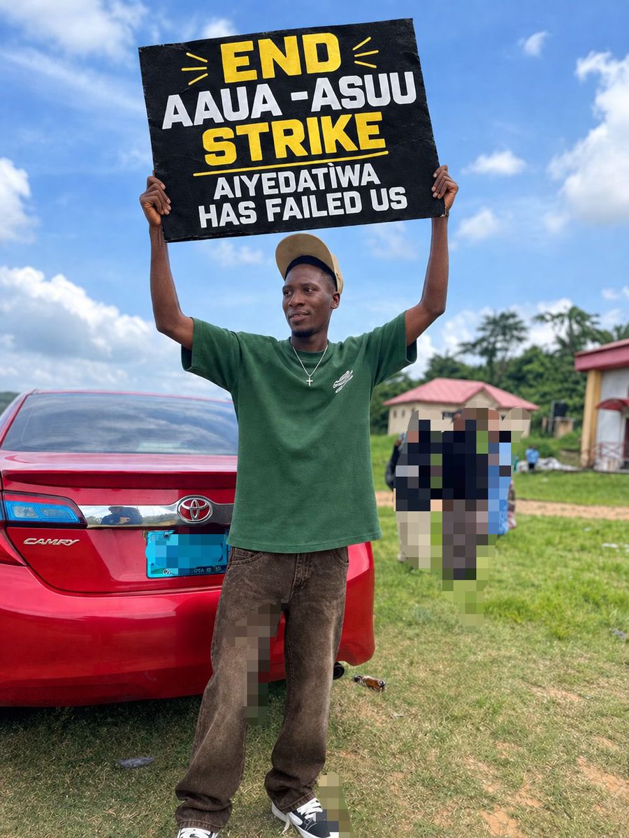 mickeyrich_19's tweet photo. Let AAUA students return to the classroom. Let our academic calendar continue. Let our final-year students graduate.
We want to study. We want to graduate

@LuckyAiyedatiwa @officialABAT @DrTunjiAlausa  @iambabtee 

#SaveOndo
#AAUAStudentsWantToResume
#EndAAUAStrike✊🏿 https://t.co/CqoDcGbBWg