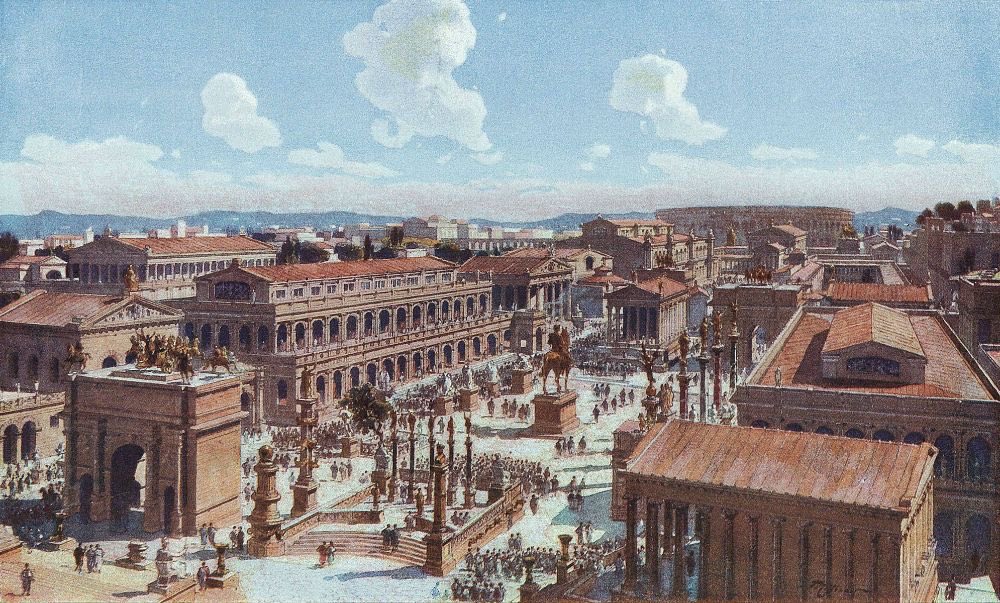 ConsulofRome_'s tweet photo. The Roman Forum in the 4th century AD https://t.co/3HbqAXaUKY