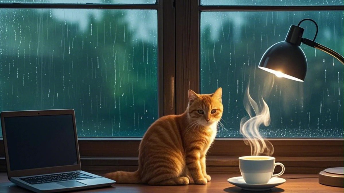 Manju74592624's tweet photo. Cozy rainy Sunday at home: brewing tea, flipping through old books, and the cat napping on my lap ， https://t.co/ISKlvsBsmd