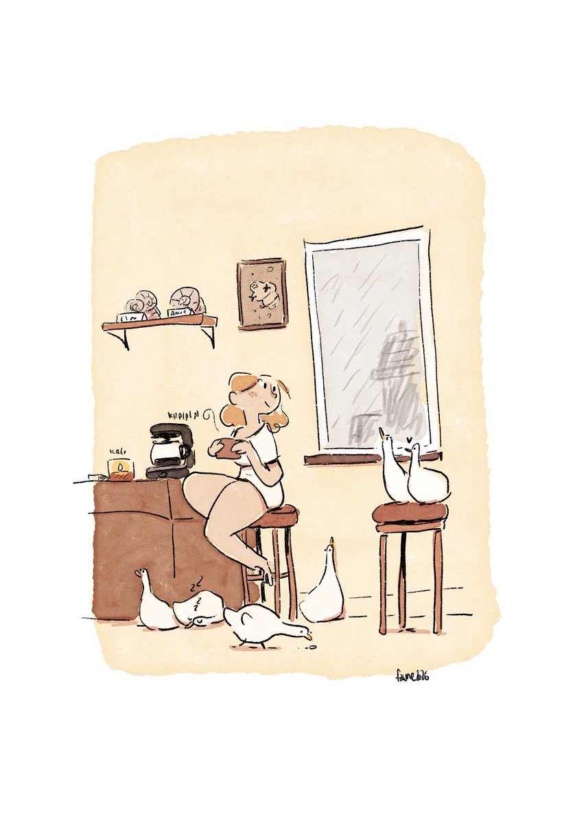 thefaune1's tweet photo. Cosy morning. Ideas of decoration items for a future one? https://t.co/tTEdlvZaGL
