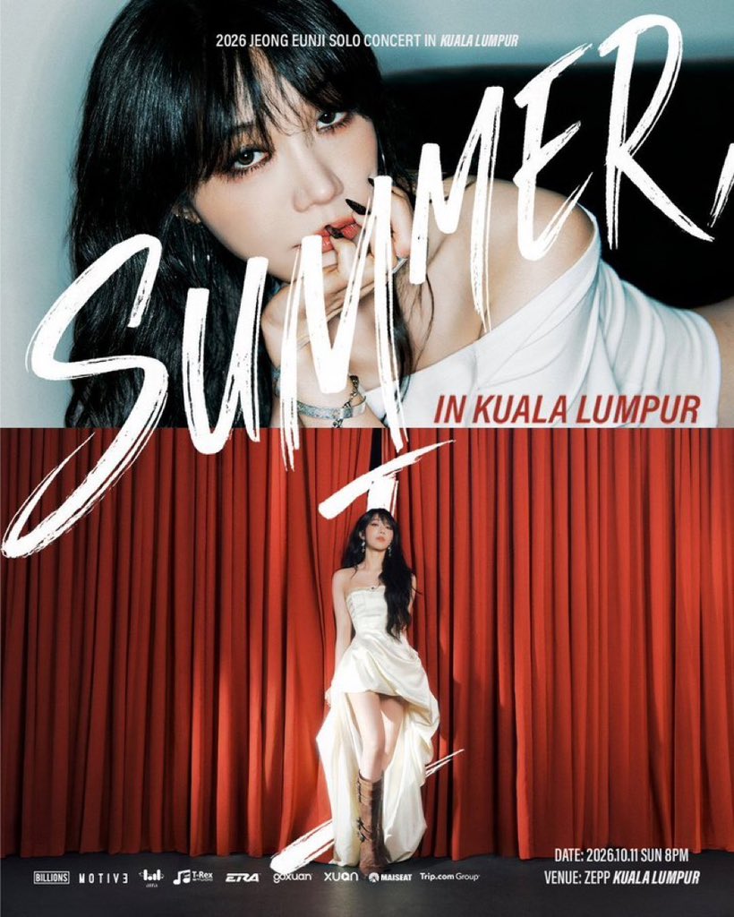 TicketflashAsia's tweet photo. 🎫 JEONG EUNJI SOLO CONCERT
〈SUMMER, I〉 IN KUALA LUMPUR 👑🇲🇾

✨ チョン・ウンジ（Apink）クアラルンプール公演
チケット代行・代理チケッティング受付中！

━━━��━━━━━━━━━━
📅 公演日
・2026年10月11日(日)

📍 ZEPP KUALA LUMPUR 🇲🇾

🎟️ チケット・座席のお問い合わせ受付中！
希望の公演日・枚数・座席カテゴリーなど、お気軽にご相談ください✨

🇯🇵 日本からマレーシア公演へ遠征される方もDMからお問い合わせください✈️🇲🇾

📩 空きチケット・料金のお問い合わせはDMまで！

#JEONGEUNJI #チョンウンジ #정은지 #Apink #エイピンク #SUMMERI #SUMMER_I #JEONGEUNJIinKL #ウンジ #クアラルンプール公演 #マレーシア公演 #KPOP #KPOPチケット #海外コンサート #マレーシアコンサート #韓国チケット #チケット代行 #韓国チケット代行 #代理チケッティング #コンサート代行 #クアラルンプールコン #ZEPPKUALALUMPUR