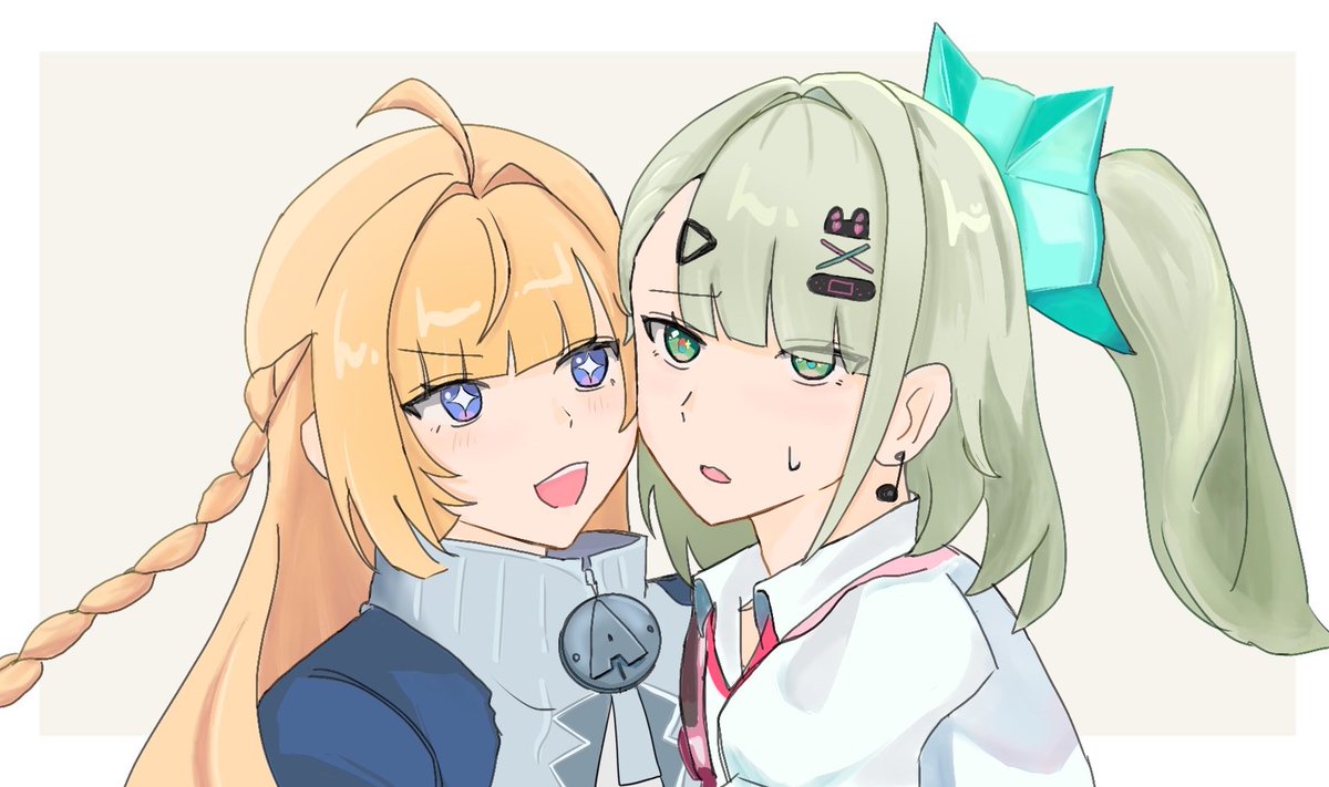 Obaage_age's tweet photo. 絶対ほっぺもちもちな推し二人！
#ゼンゼロ  #zzzero https://t.co/RzwO1ZtvjY