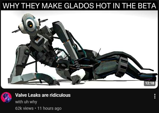 RealRandomCuts's tweet photo. "in the beta" ts been leaking way before now, and i'm not talking about portal 2 beta https://t.co/5NsA3n83Ha